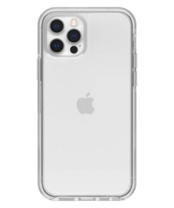 Alternative view of OtterBox iPhone 12 & iPhone 12 Pro Symmetry Series Case - CLEAR, ultra-sleek, wireless charging compatible, raised edges protect camera & screen