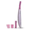 Panasonic Women’s Facial Hair Remover and Eyebrow Trimmer with Pivoting Head, Includes 2 Gentle Blades for Brow and Face and 2 Eyebrow Trim Attachments, Battery-Operated – ES2113PC Pink 42 51AMBLHt 0L