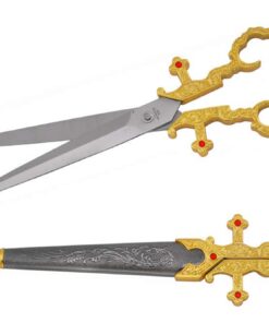 Medieval Renaissance Scissors Bodice Dagger Dirk Knife Gold 8 51APZ8IZhIL