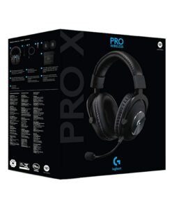 Logitech G PRO X Wireless Lightspeed Gaming Headset with Blue VO!CE Mic Filter Tech, 50 mm PRO-G Drivers, and DTS Headphone:X 2.0 Surround Sound Black Generation 1 38 51AQH FCH0L
