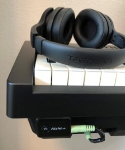 Aisidra Bluetooth Transmitter Receiver V5.0 Bluetooth Adapter for Audio, 2-in-1 Bluetooth AUX Adapter for TV/Car/PC/MP3 Player/Home Theater/Switch, Low Latency, Pairs 2 Devices Simultaneously Black 28 51AR1ZGhauL