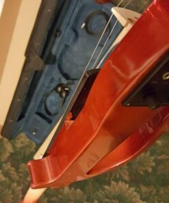 Cecilio Solid Wood Electric/Silent Violin with Ebony Fittings - 4/4 Full Size - Metallic Red Mahogany 4/4-size 30 51ARA599sNL