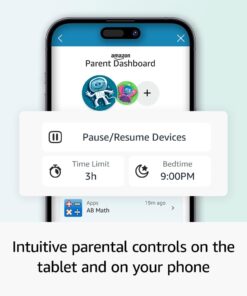 All-new Amazon Fire HD 10 Kids Pro tablet- 2023, ages 6-12 | Bright 10.1" HD screen | Slim case for older kids, ad-free content, parental controls, 13-hr battery, 32 GB, Happy Day Amazon Fire HD 10 Kids Pro (Standalone) 15 51ATX1Y4 QL