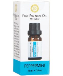 Pure Essential Oil Works Peppermint Oil, 100% Pure, Natural, Paraben-Free and Therapeutic Grade with Euro-Style Dropper, 10 ml/0.33 oz. 0.33 Ounce (Pack of 1) 12 51AXy1msHwL
