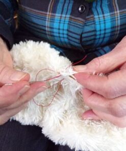 Multipet Plush Dog Toy, Lambchop, 10", White/Tan, Small 10" 45 51AgaBxrehL