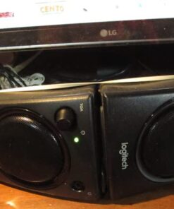 Logitech Z130 PC Speakers, Full Stereo Sound, Strong Bass, 3.5mm Audio Input, Headphone Jack, Volume Controls, Computer/TV/Smartphone/Tablet - Black Speaker 29 51Ah7nzFAQL