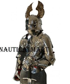Alternative view of NauticalMart Medieval Reenactment Knight Half Suit Of Armor With Chainmail Halloween Costume
