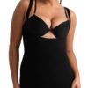SHAPERMINT Open Bust Shapewear Cami, Seamless Tummy, Side and Back Compression X-Large Black 21 51AhbSDXz9L