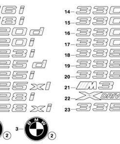 Alternative view of BMW 51-14-7-146-052 Badge (:511410), 1 Pack
