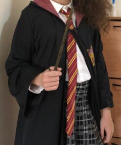 Harry Potter Gryffindor Robe Child Costume, Large, Black 29 51AzJikpwFL