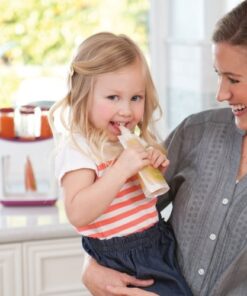 Infantino Disposable Squeeze Pouches, Portable Homemade Semi-Solid Food for Babies and Toddlers, 4 Fl Oz (Pack of 50) 50 Squeeze Pouches Pack 28 51B1aCbeGzL