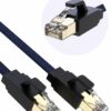 VANDESAIL Cat 8 Ethernet Cable, Shielded Ethernet Cord LAN rj45 Network Cable Poe Patch Cables Flat 6FT 2pack Support cat7 cat6 cat5, High Speed for Gaming ps5 Xbox Laptop Modem Router Splitters 6FT(1.8m) Cat8 2 5 51B3flVXL