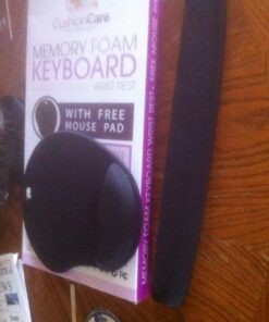 Premium Wrist Rests for Keyboard and Mouse Pad Set - Memory Foam Cushion, Black - Ergonomic Wrists Hand Arm Rest Support for Laptop Computer Desk and Gaming - Carpal Tunnel Syndrome Relief Premium 54 51B3hqIyQaL