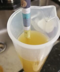 Brewer's Elite Hydrometer & Plastic Test Jar - for Home Brew Beer, Wine, Mead and Kombucha - Deluxe Triple Scale Set, Hardcase and Cloth - Specific Gravity ABV Tester Hydrometer & Plastic Test Jar Kit 39 51B59BjwhhL