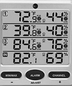Ambient Weather Wireless Indoor/Outdoor 8-Channel Thermo-Hygrometer with Four Remote Sensors WS-10-X4 14 51B77vuODL