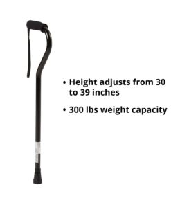 McKesson Aluminum Offset Handle Cane 30 to 39" Height 1 Count (Pack of 1) Black 9 51B8bVOWahL