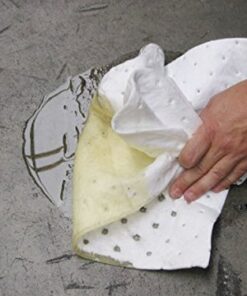 Brady SPC BPO100 15" x 17" Heavy Weight Economical Oil Only Absorbent Pads - 100 ct Brady SPC BPO100 8 51B8s2OxD0L