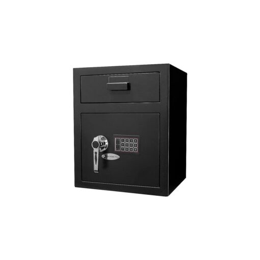 Barska AX11930 Large 1.10 Cubic Ft Digital Multi-User Keypad Security Business Depository Drop Safe with Front Load Drop Box for Money, Cash, and Mail, 100 Count Large Drop Door