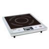 Adcraft IND-A120V Slim Design Countertop Induction Range Cooker with One Burner, Stainless Steel, 120v, Silver, 13 in. W x 15.75 in. D x 2.38 in. H 54 51BCNXIB58L