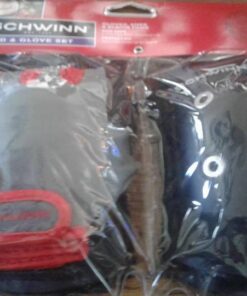 Schwinn Kids Bike Gloves Set, Knee and Elbow Pads, Protective Gear, Girls and Boys Bike Accessories, Black/Gray 29 51BF0mFhp7L