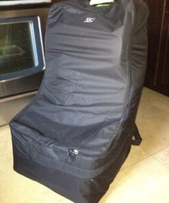 J.L. Childress Ultimate Backpack PREMIUM Padded Car Seat Travel Bag - Thick Padding, Heavy Duty Backpack - Gate Check Bag for Car Seats - Fits All Car Seats & Booster Seats - Black 35 51BH7xazCAL