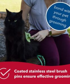 Coastal Pet Safari - Cat Self-Cleaning Slicker Brush - Cat Grooming Supplies Pack of 1 26 51BHaYMotxL