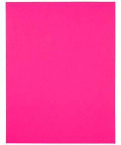 JAM PAPER Shipping Labels - Half Page - 5 1/2 x 8 1/2 - Neon Pink - 50/Pack 5 1/2" x 8 1/2" Labels (Half Sheet) 9 51BJ1AzRB3L