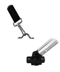 MSC 3 Bow 4 Bow Bimini Top Boat Cover with Rear Support Pole and Storage Boot (Burgundy, 3 Bow 6'L x 46" H x 54"-60" W) 3 Bow 6'L x 46"H x 54"-60"W Burgundy 16 51BJlXmvx2L