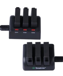 Smatree 1290mAh Replacement Battery Compatible for GoPro Hero4 (Pack of 2) Bundle with 3-Channel Charger and USB Cord 21 51BLQTsxAL