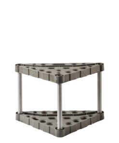 Rubbermaid Plastic Garage Corner Tool Tower Rack, Easy to Assemble, Organizes up to 30 Long-Handled Tools/Rakes/ Brooms/Shovles for Home/House/Outdoor/Sheds Corner Tower 23 51BMpOsDfjL
