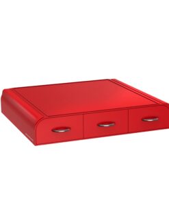 Mind Reader Single Serve Coffee Organizer with 3 Drawers Pod, 12.25" L x 13.5" W x 2.5" H, 36 Capacity, Red 36 51BQX1b9OrL