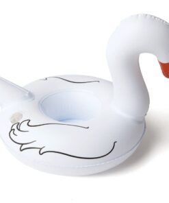 BigMouth Inc. Inflatable Bird Pool Cupholder Floats, 3-pack includes Pink Flamingo and Black and White Swans , Multi-Colour 20 51BT3UhIYJL