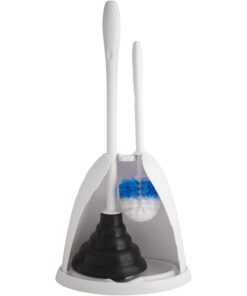 Alternative view of Plumbcraft 7506400 Plunger Cleaning Combo Kit with Hiding Caddy Durable, Heavy-Duty Brush Toilet Types with Sanitary Storage, White Hiding Caddy with Brush