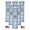 Carbon Block Water Filter, Chlorine Chemical and Sediment Removal, KleenWater Brand Under Sink Replacement Cartridge, Set of 6 103 51BYQq8UIgL