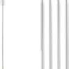 Set of 4 Stainless Steel Drinking Straws, Cleaning Brush Included