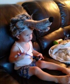 Big Bad Wolf Plush Costume Puppet Hat for Adults and Kids 21 51BabPY8QOL
