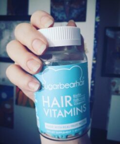 Sugarbear Hair Vegan Vitamin Gummies for Luscious Hair with Biotin, Vitamin C, B12, Folic Acid, Inositol, Coconut Oil - Hair and Nails Supplement for Women & Men (3 Month Gift Pack Free Brush) 60 Count (Pack of 3) 46 51BcpXoKnKL