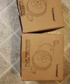 VIVOSUN 8 Inch Inline Duct Fan 420 CFM, HVAC Exhaust Ventilation Fan with Low Noise for Basements, Bathrooms, Kitchens and Attics, Silver 8'' 29 51BiA259j2L
