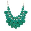 Jane Stone Fashion Floating Bubble Necklace Teardrop Bib Collar Statement Jewelry for Women Emerald 3 51BijfKcT L