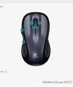 Logitech M510 Wireless Computer Mouse – Comfortable Shape with USB Unifying Receiver, with Back/Forward Buttons and Side-to-Side Scrolling, Dark Gray 31 51BkvjzW3JL