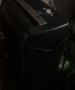 Amazon Basics 6 Sheet Cross Cut Paper and Credit Card Home Office Shredder with 3.8 Gallon Bin, Black 32 51Bl7E3LcRL