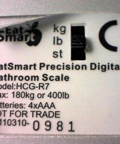 Eat Smart Products Free Body Tape Measure Included Digital Bathroom Scale with Extra Large Lighted Display, One Size, Clear 31 51BlIuZGrFL