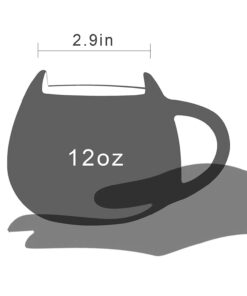Teagas Cat Coffee Mugs for Crazy Cat Lady - Black & White Ceramic Cat Coffee Mugs and Cute Cat Spoons Set for Coffee Tea 12oz Black/White 22 51Bqyjpj45L