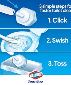 Clorox ToiletWand Disinfecting Refills, Disposable Wand Heads - 30 Count (Package May Vary) 30 Refills Original 26 51BrCaD0OGL