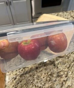 ME.FAN 6 Set 3.2L Food Storage Containers, Spaghetti Containers Airtight Horizontal Storage/Pasta Containers Kitchen Pantry Organization Canisters with 24 labels & Pen - Black Black-6 X 3.2L 53 51BwCKV6XBL 1