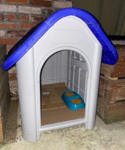 always-quality Indoor Outdoor Dog House Small to Medium Pet All Weather Doghouse Puppy Shelter Blue 17 51C24ABRChL