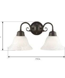 Design House 514471 Millbridge 2 Light Wall Light, Oil Rubbed Bronze Oil-Rubbed Bronze 2-Light Flush Mount Ceiling Light 39 51C2D77yykL