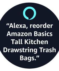 Amazon Basics Tall Kitchen Drawstring Trash Bags, 13 Gallon, Unscented, 200 Count (Previously Solimo) 200 Count (Pack of 1) 18 51C5CIqfpL