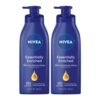 NIVEA Essentially Enriched Body Lotion for Dry Skin, Pack of 2, 16.9 Fl Oz Pump Bottles 16.9 Fl Oz (Pack of 2) 44 51C9Ww5AaL