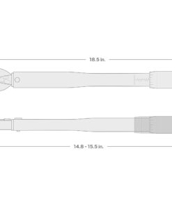TEKTON 1/2 Inch Drive Micrometer Torque Wrench (10-150 ft.-lb.) | 24335 1/2 Inch Drive (10-150 ft.-lb.) 10-150 ft.-lb. 45 51CAIfHojCL